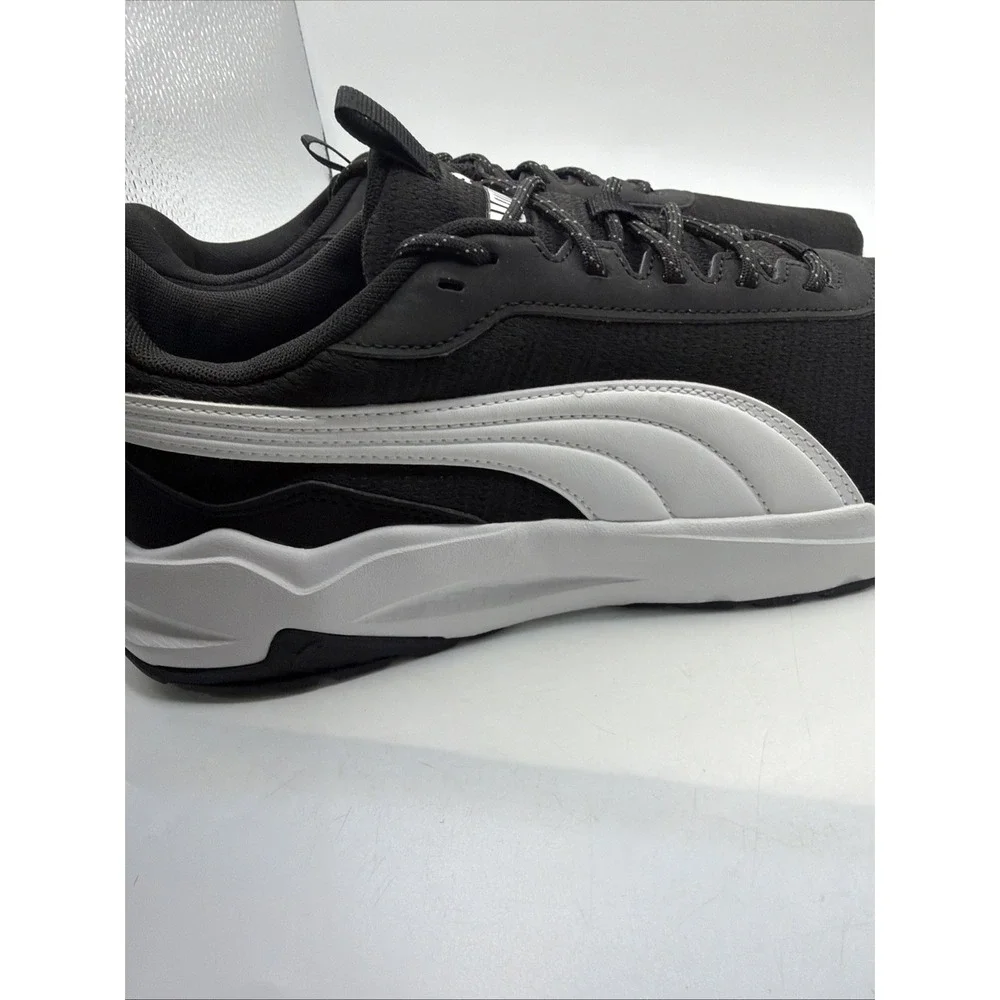 Puma Zip C Men's Sneaker Black White Athletic Running Shoes Size 12 New